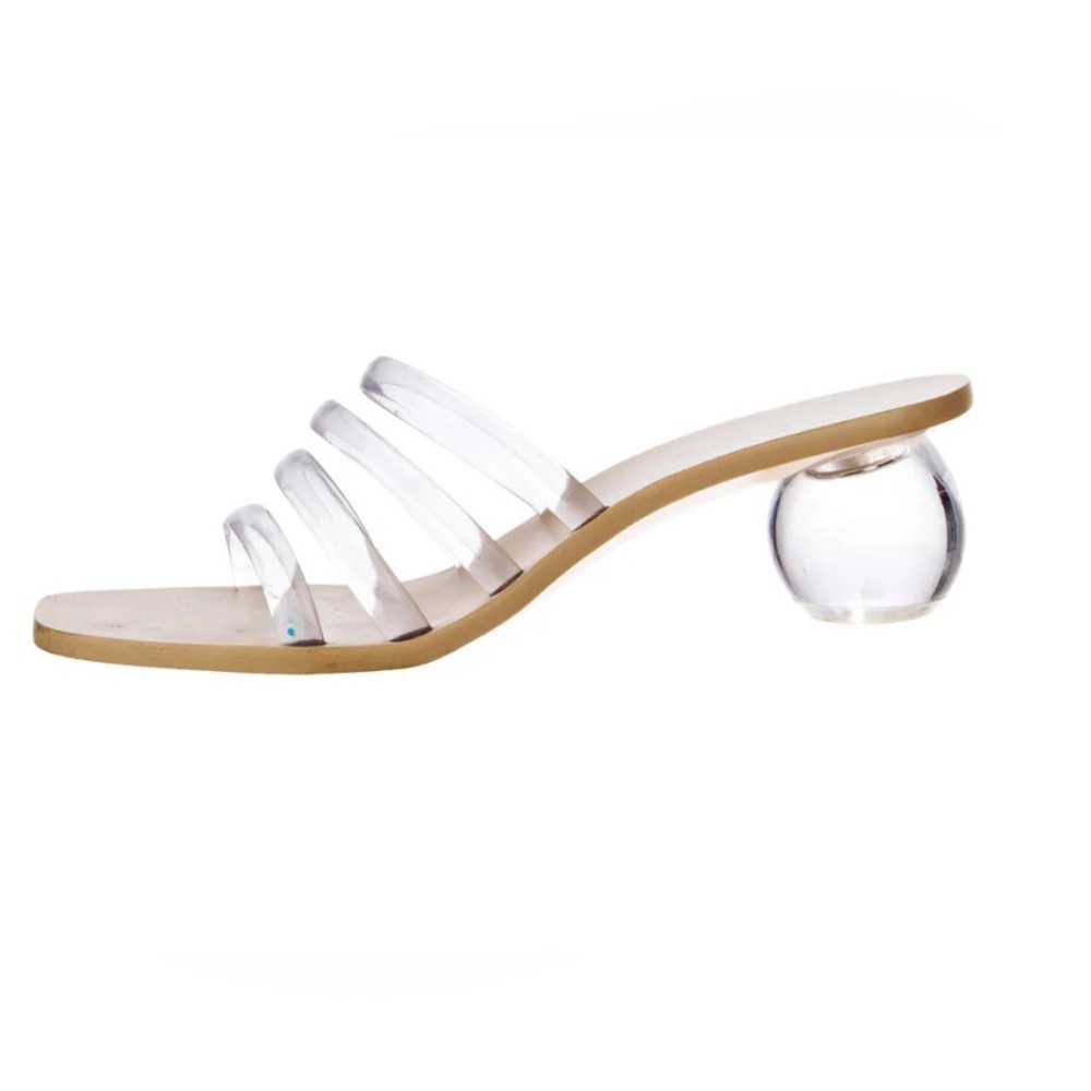Cult Gaia Clear Circle Heel Sandals Size 40